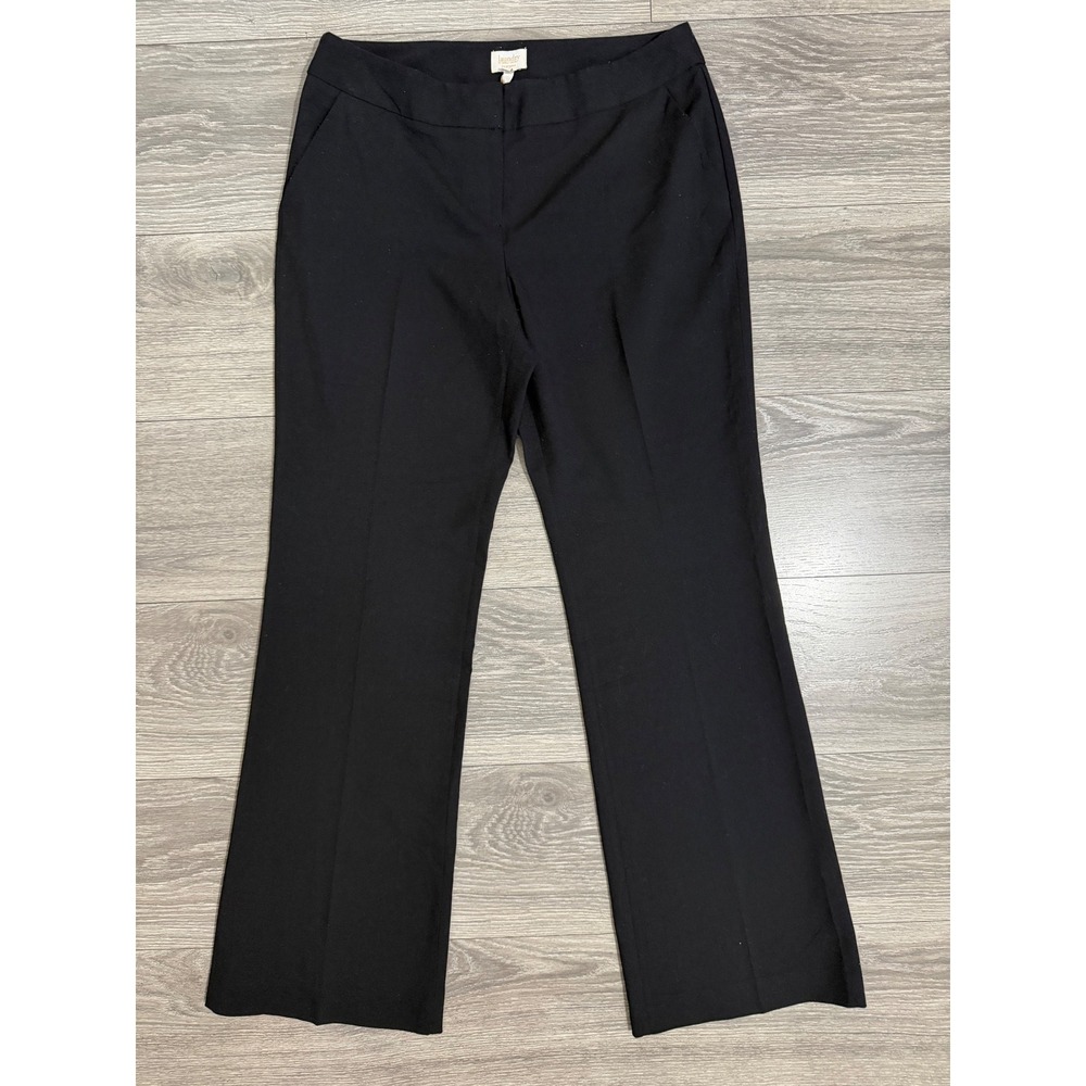 Laundry Shelli Segal Black Bootcut Dress Pants Womens 4R Mid Rise Work Trousers